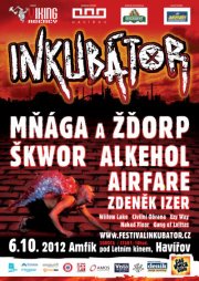 Festival INKUBÁTOR 6.10.2012 letos zcela ZDARMA!